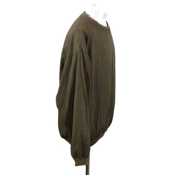Vintage IZOD Club Pullover Windbreaker Golf Reversible Mens Large Plaid - Picture 3 of 10